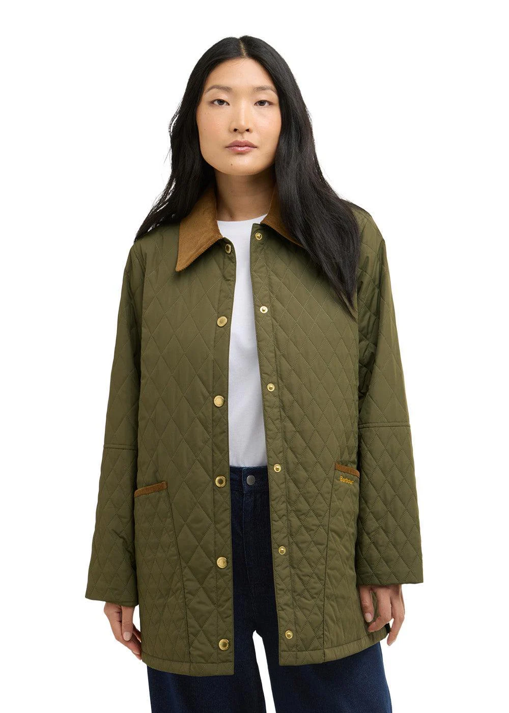 Barbour Goldmire Quilt - Ivy Green /Ancient - Image 4