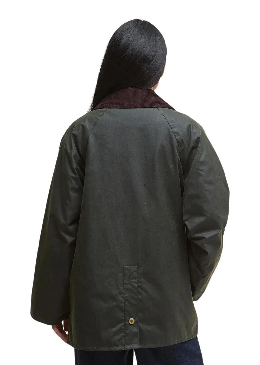 Barbour Luella Wax Jacket - Fern/Ancient Tartan - Image 3