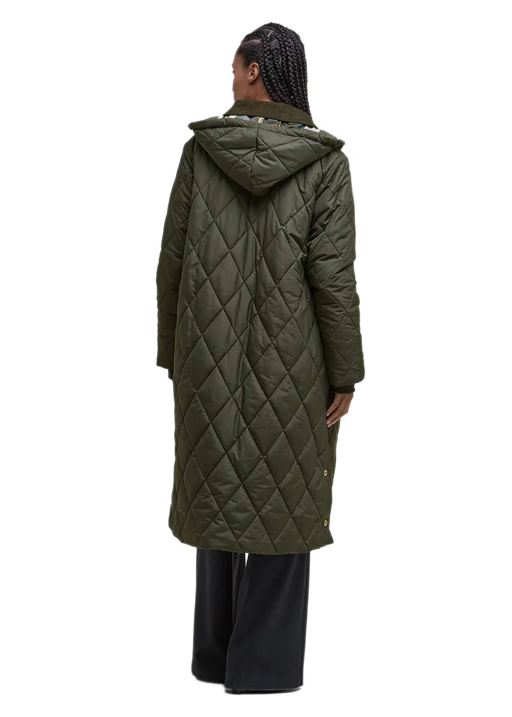 Barbour Meredith Quilted Jacket - Olive/Ancient Tartan - Image 4
