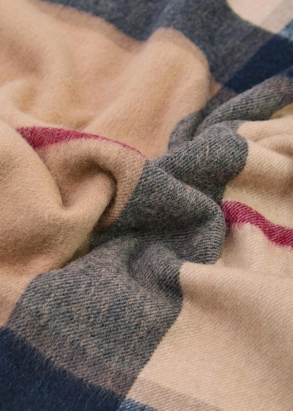 Barbour Rosefield Tartan Scarf - Hessian Tartan - Image 2