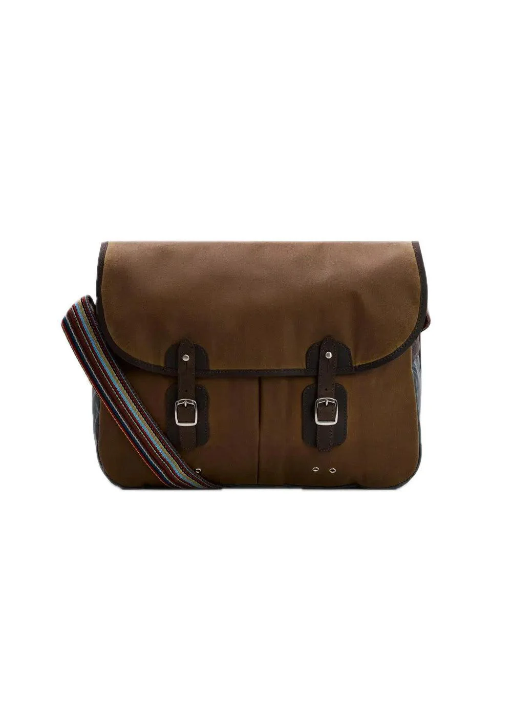 Barbour X Paul Smith Wax Tarras Bag - Tan