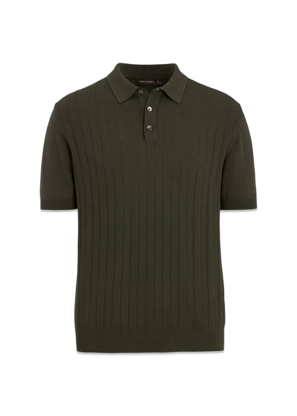 Barto Stripe Poloshirt - Nettle Green