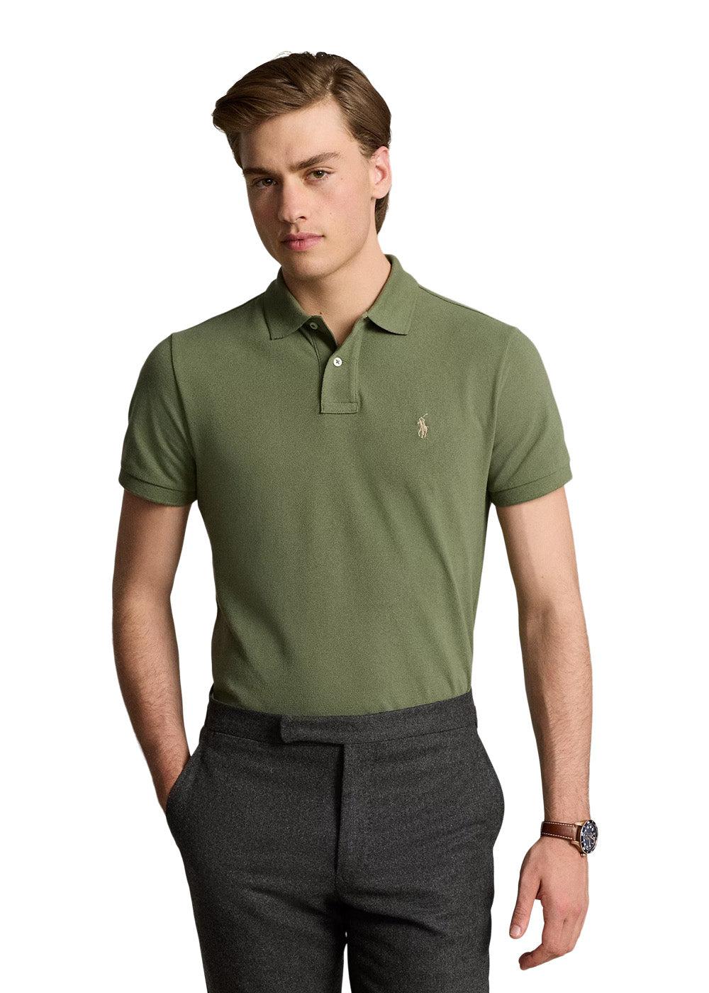 Basic Mesh Polo - Dust Green - Image 2