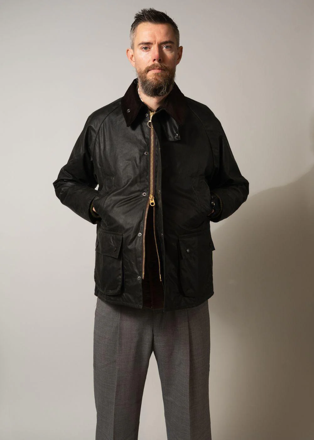 Bedale Wax Jacket - Sage - Image 2