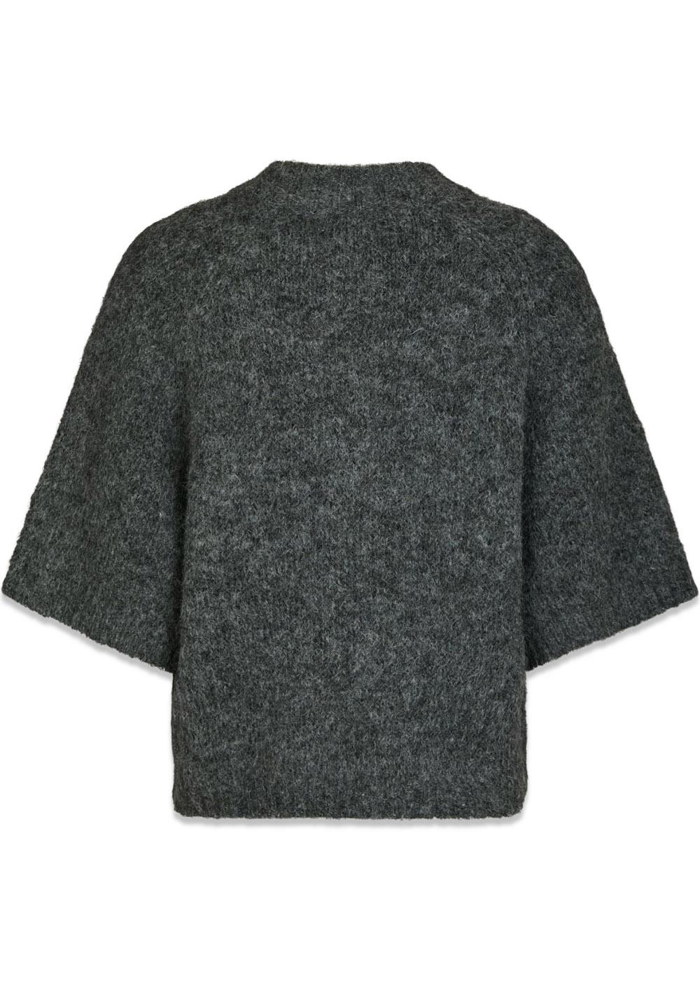 Benuta Fluffy Knit Cardigan - Antracit Melange - Image 2