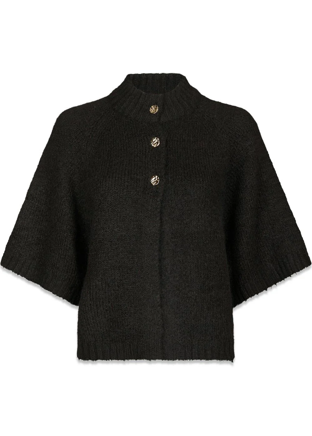 Benuta Fluffy Knit Cardigan - Dark Brown