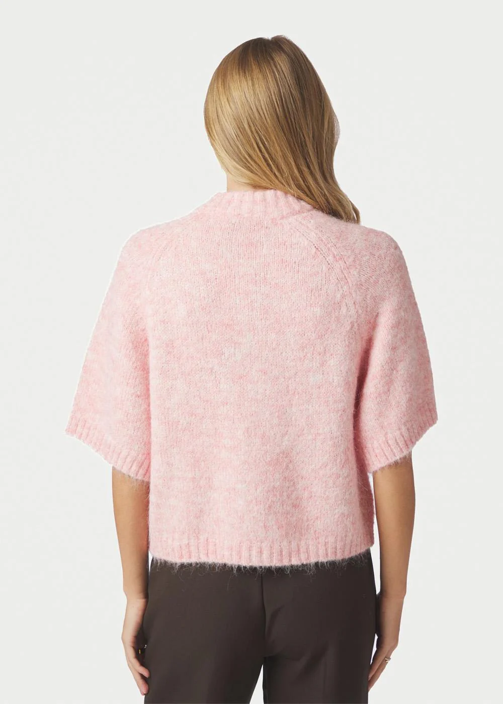 Benuta Fluffy Knit Cardigan - Light Pink - Image 4