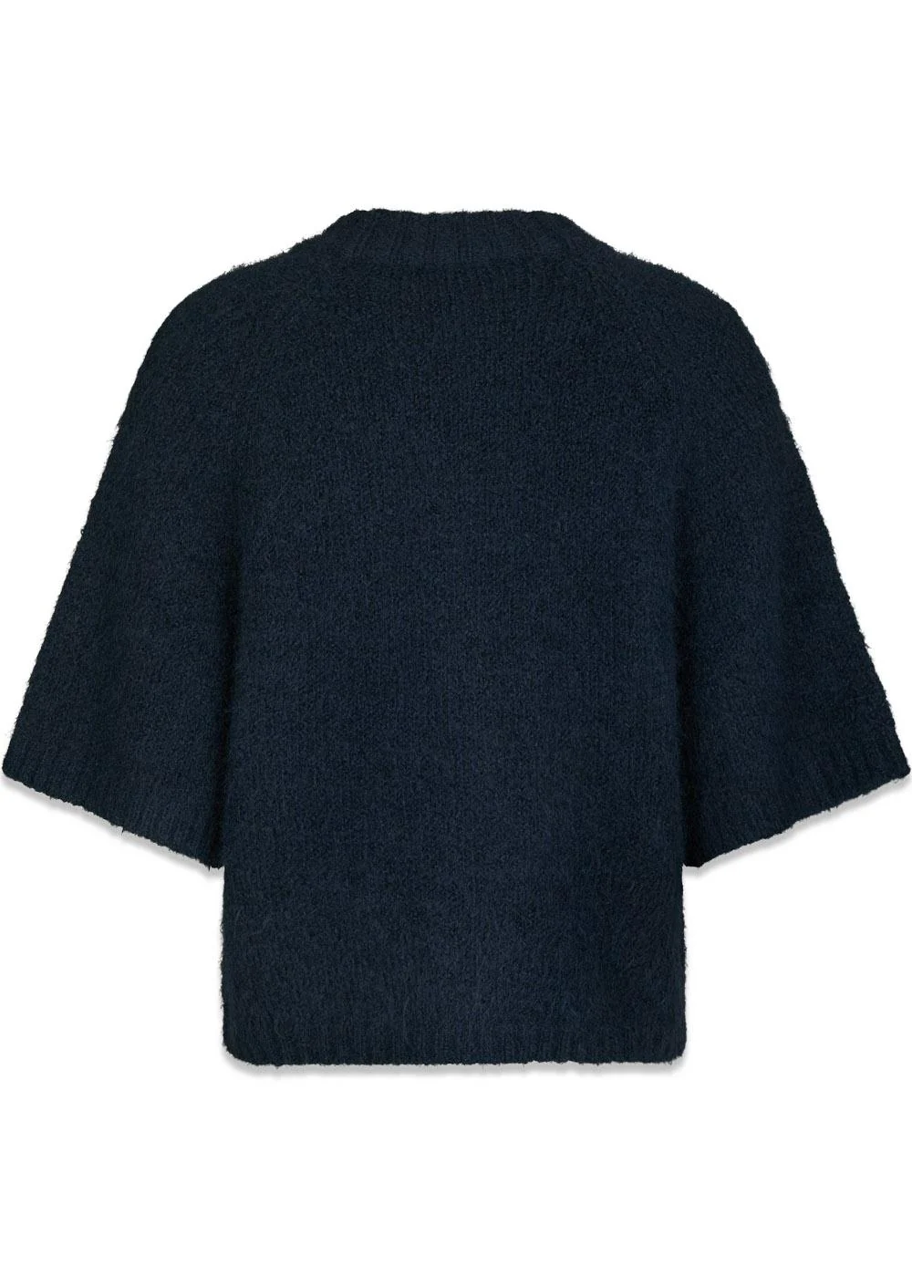 Benuta Fluffy Knit Cardigan - Navy - Image 2