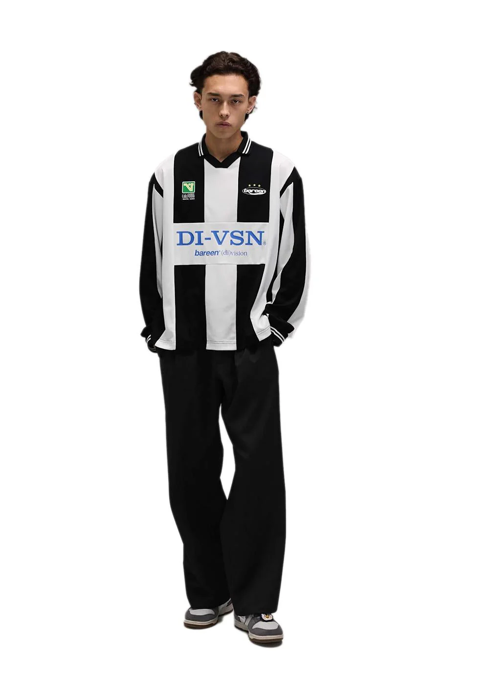 BETX(DI)VISION FOOTBALL JERSEY LONGSLEEVE - Black / White - Image 7