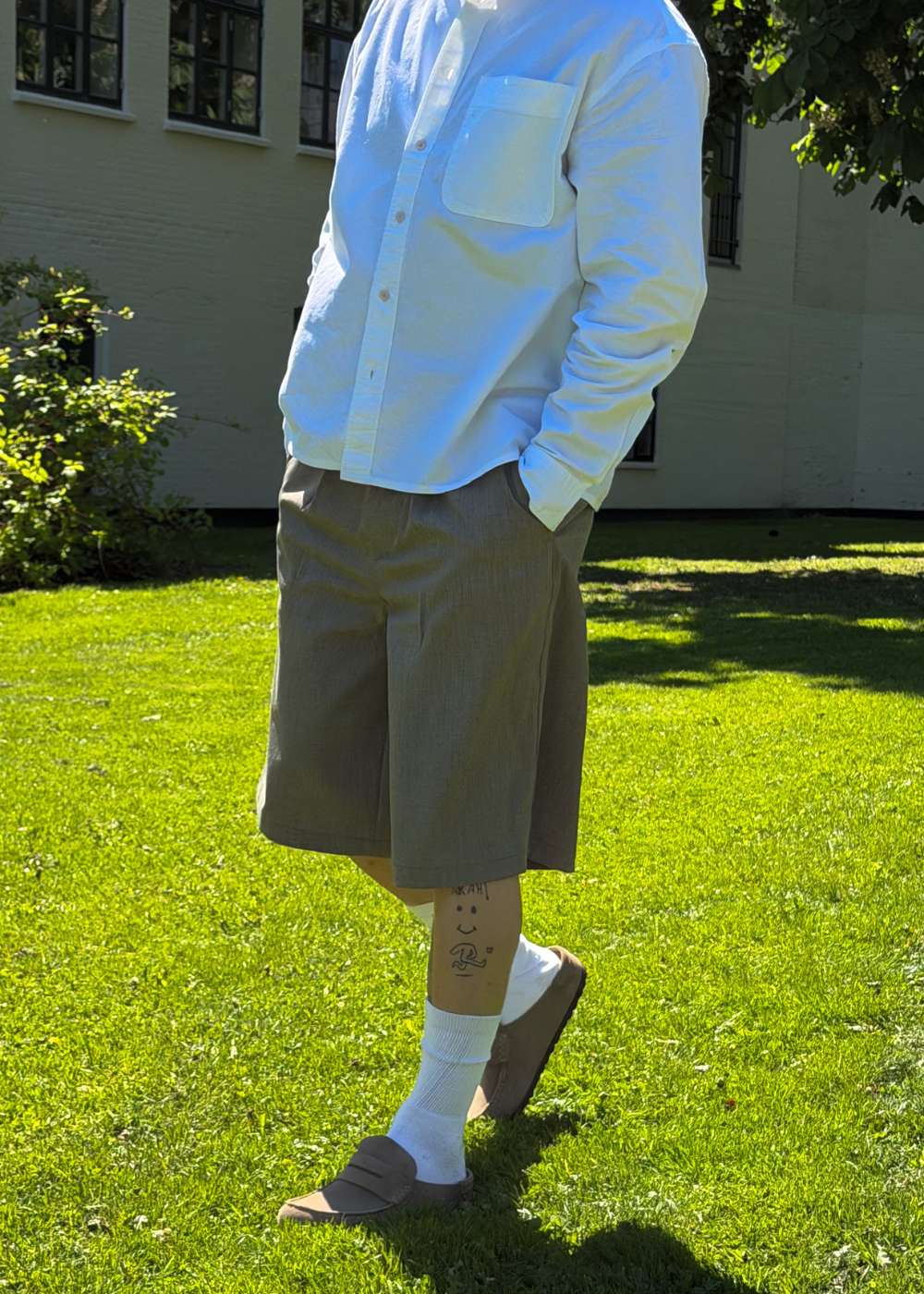 Bin Guan Shorts - Sand Melange - Image 4
