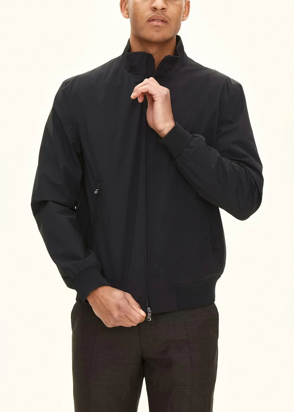 Bomber Jacket - Navy - Image 2