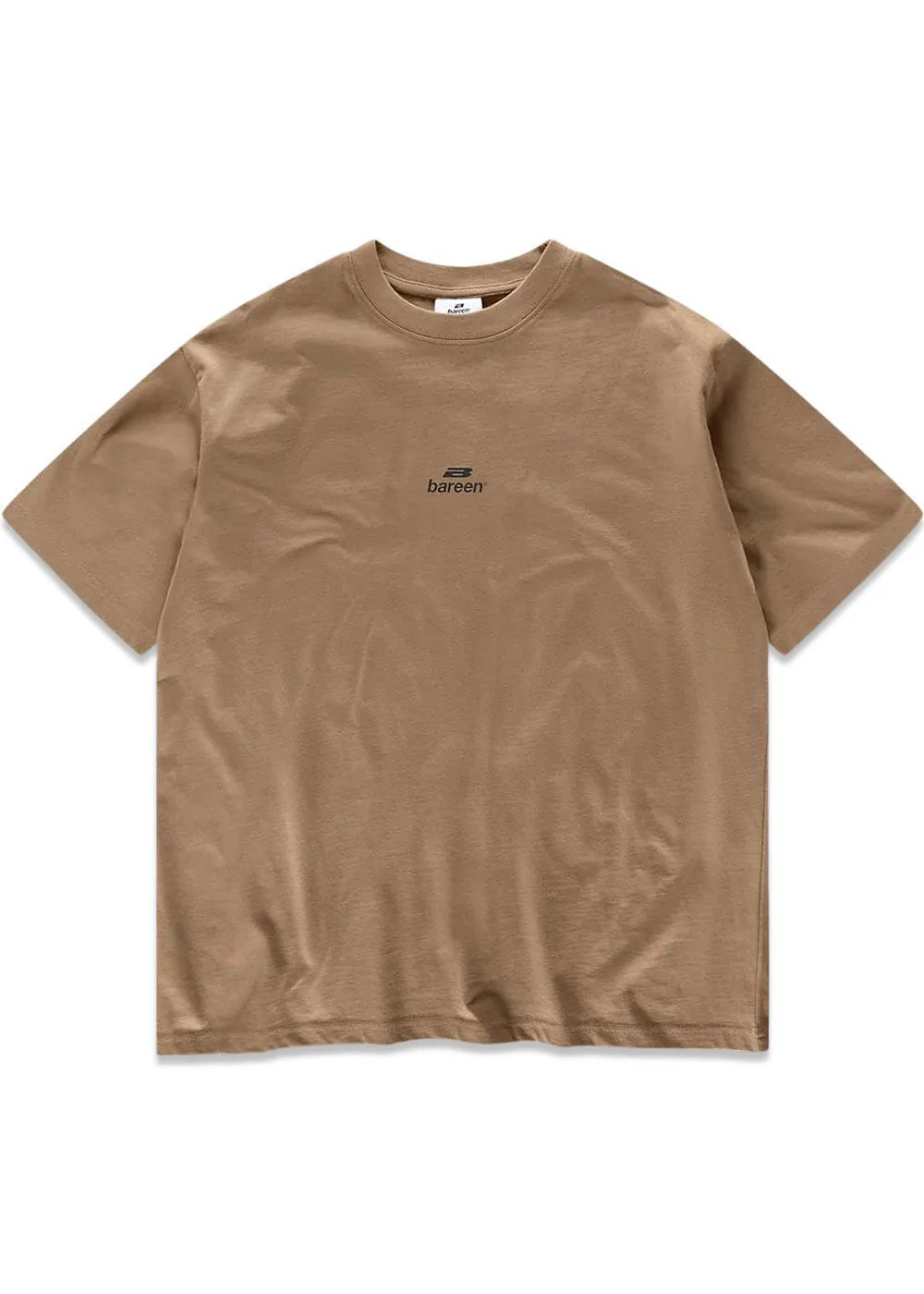 Box fit T-shirt Logo - Mocha