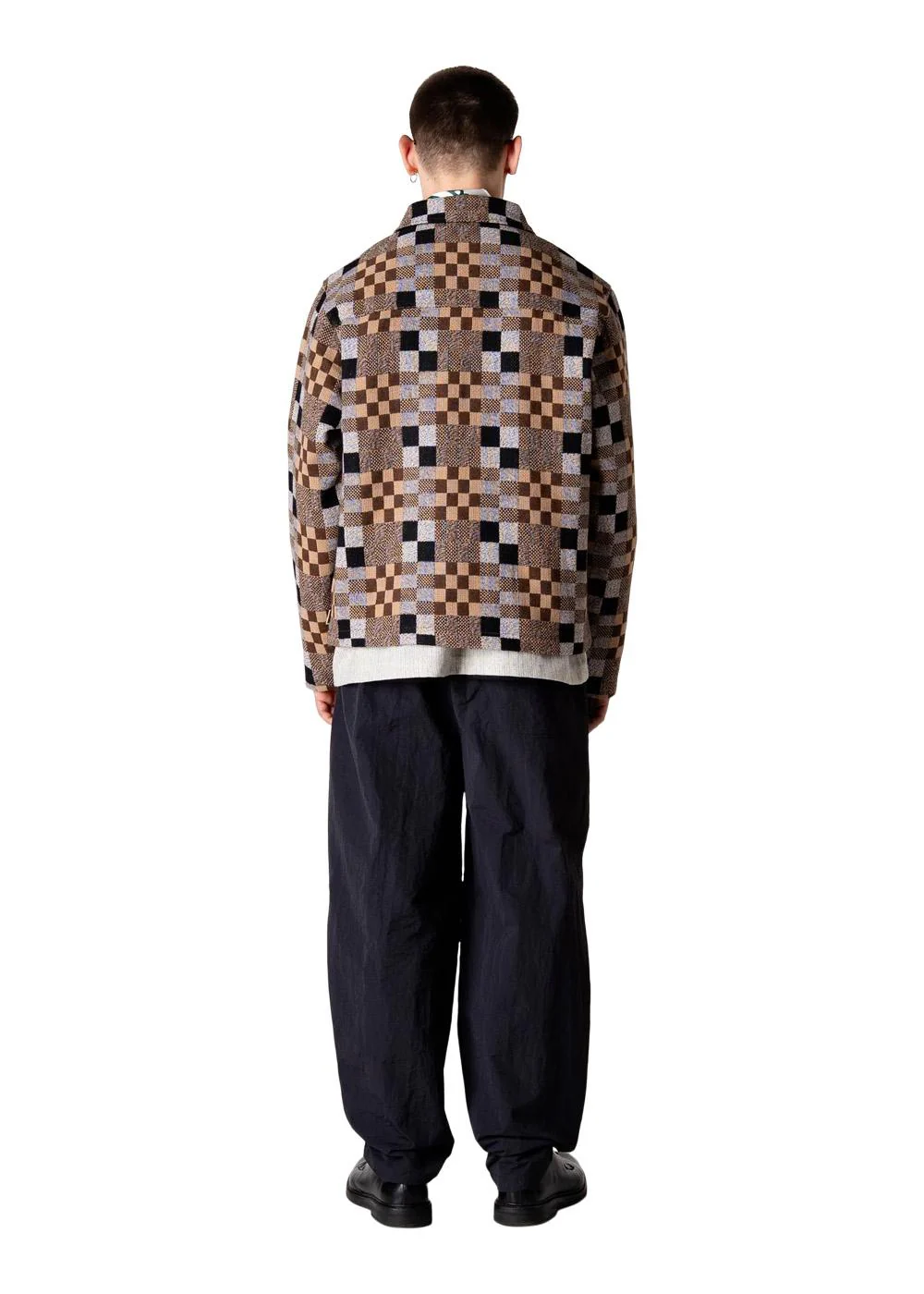 Buck Patch Jacket - Brown Check - Image 3