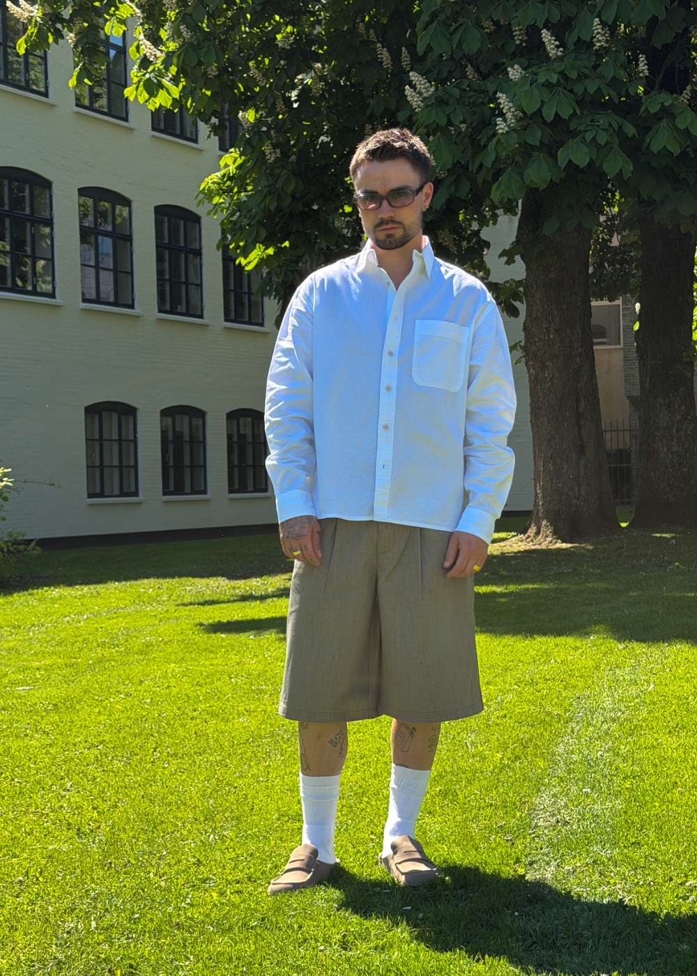 Buzo Oxford Shirt - White - Image 4