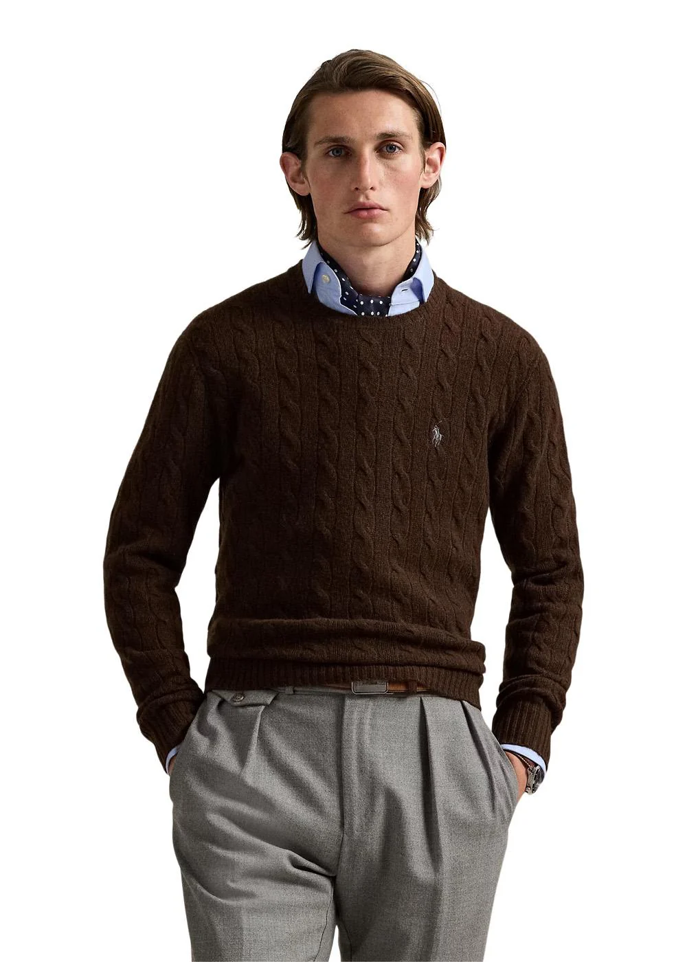 Cable Knit - Brown - Image 2