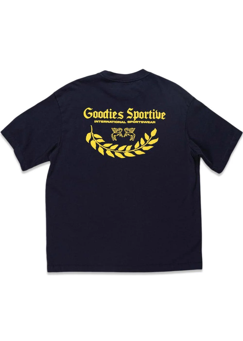 CAESAR NAVY TEE - Blue/Mustard - Image 2