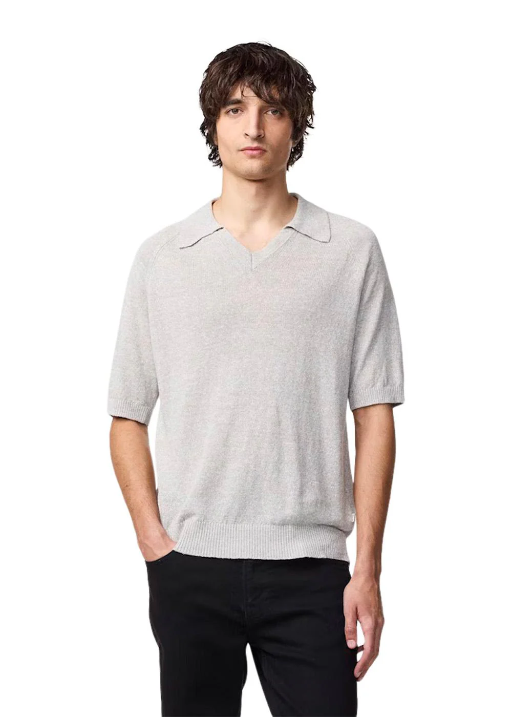 Cale V-neck Polo 6565 - Winter Sky - Image 2