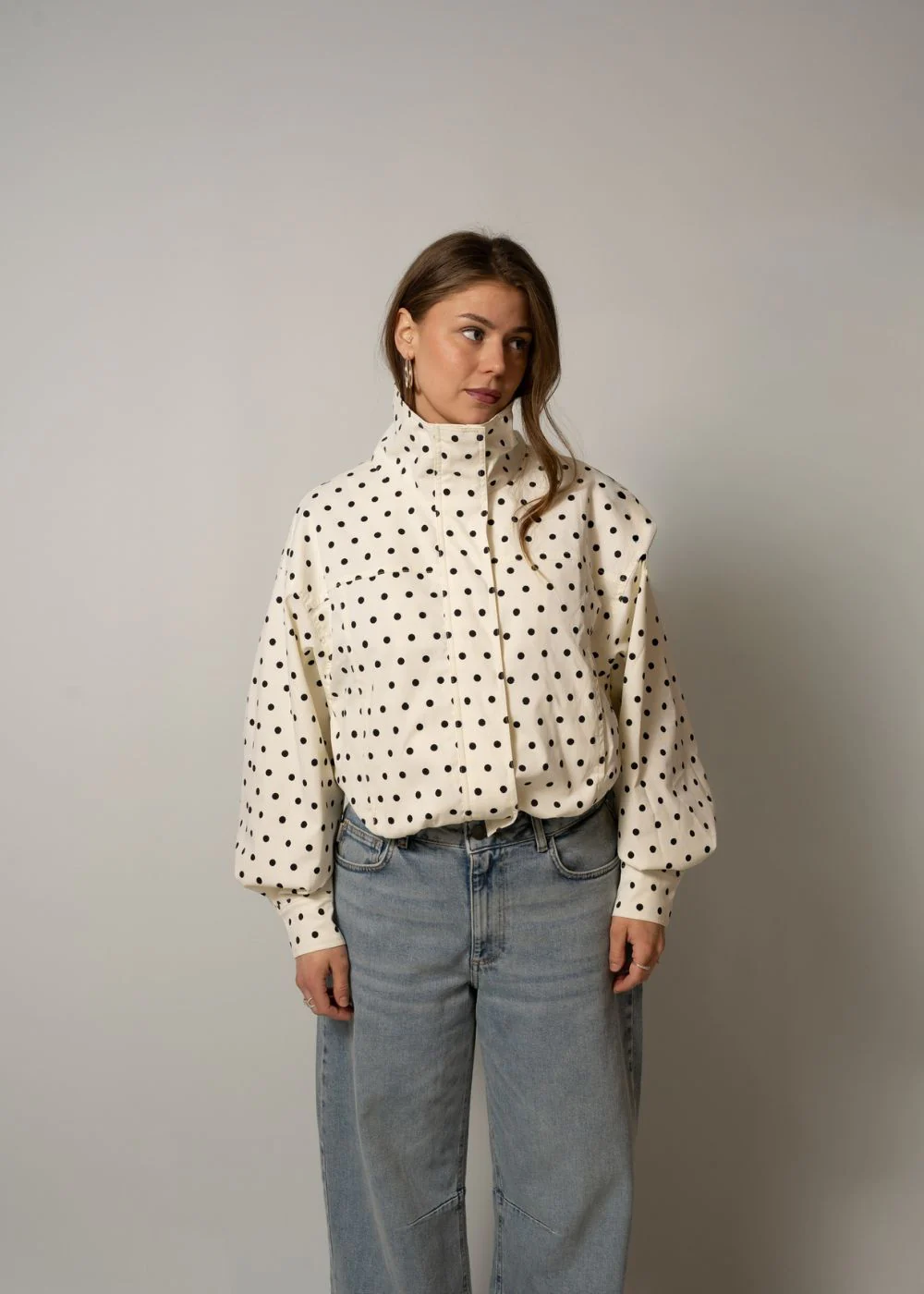 Callisa Dot Jacket - White - Image 2