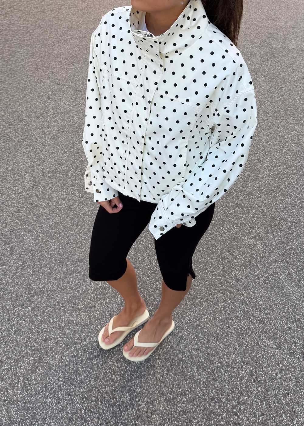 Callisa Dot Jacket - White - Image 5