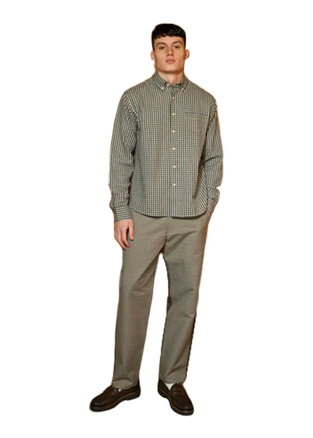 CAMP SHIRT - Brown Check - Image 3
