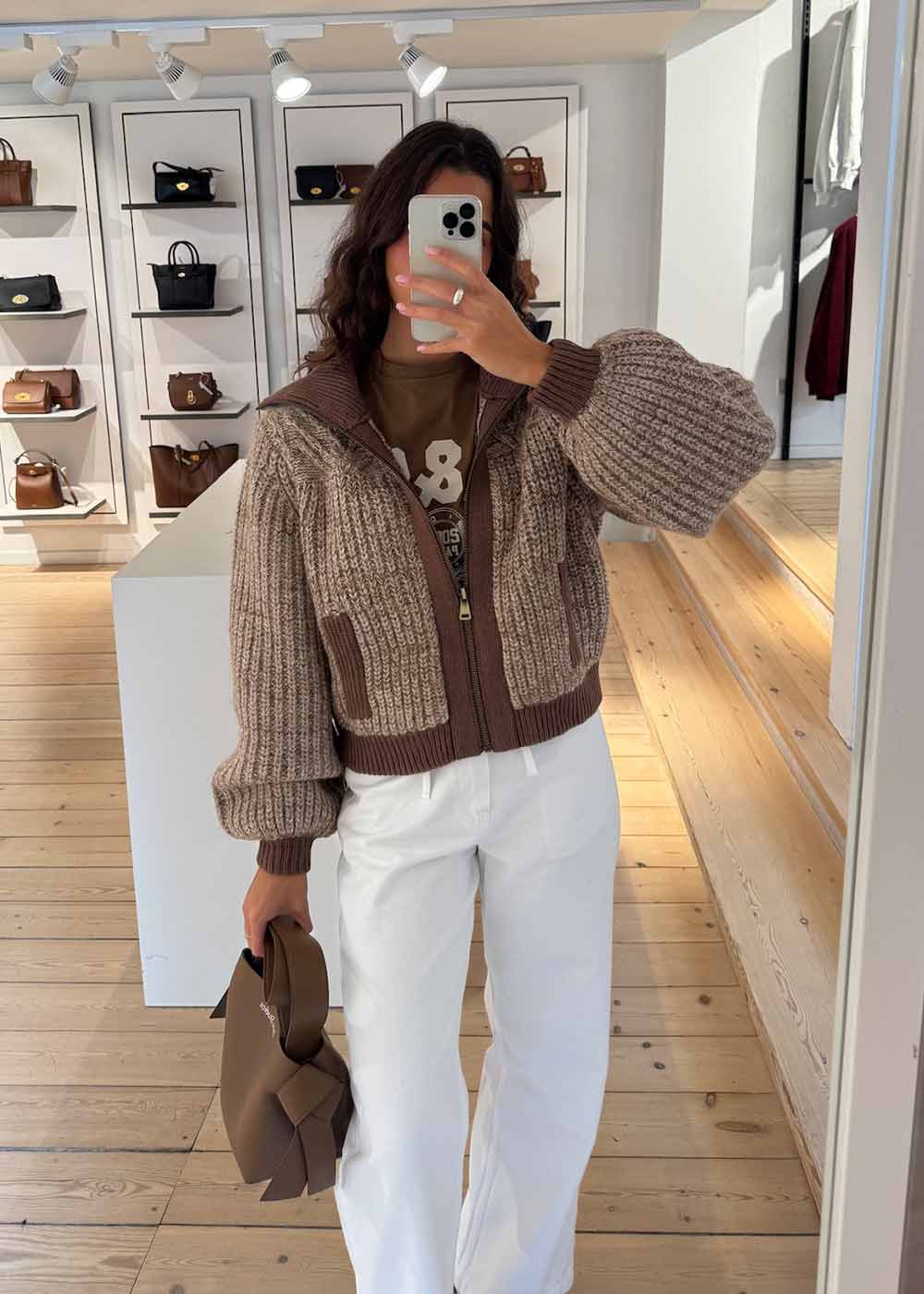 CARDIGAN RABEL - Marron - Image 2