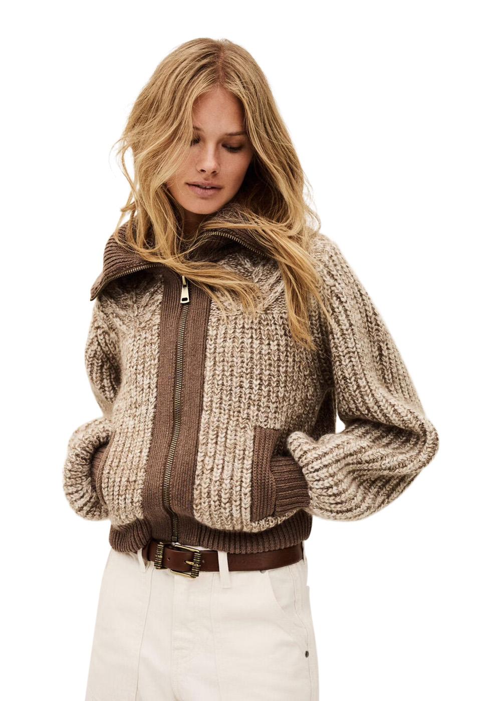 CARDIGAN RABEL - Marron - Image 4