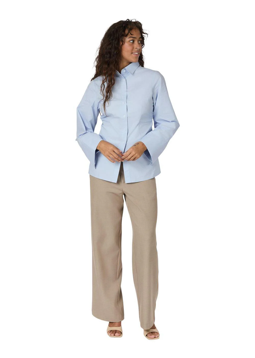 Caroli Poplin Shirt - Light Blue - Image 4