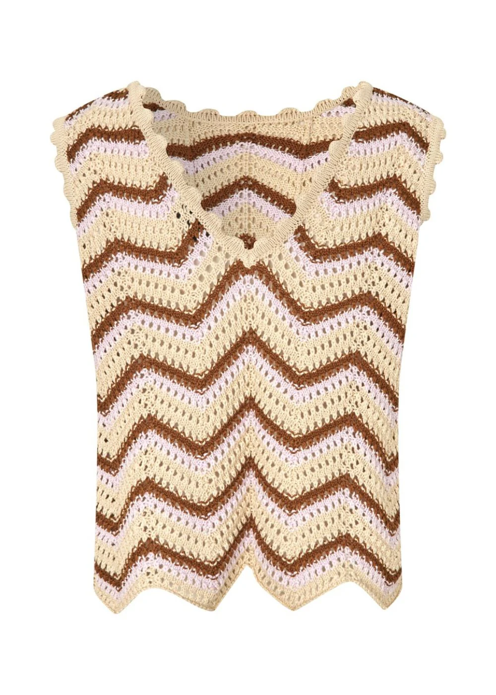 CaryMD top - Lavender Fog Nuthatch Stripe - Image 4