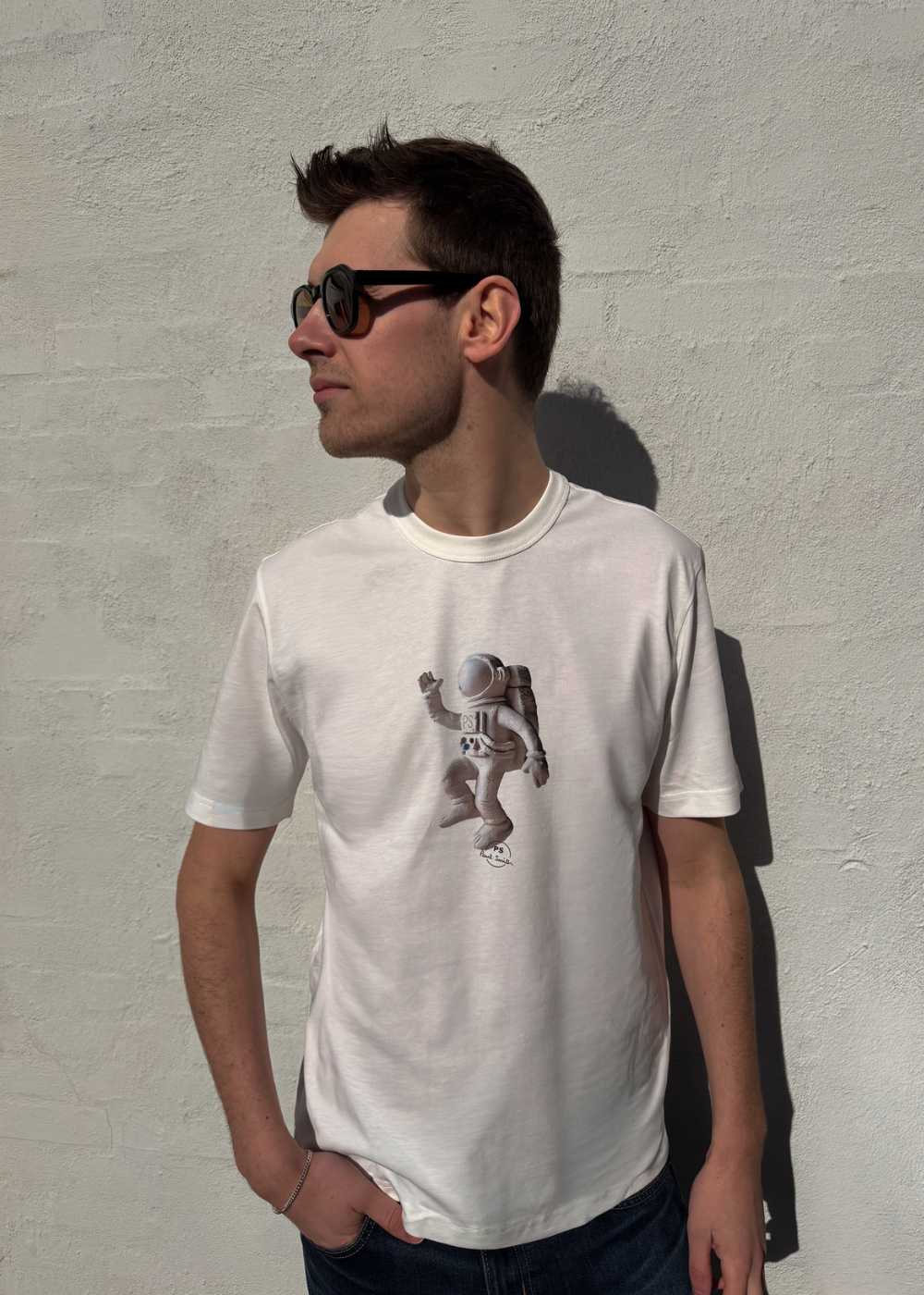 Casual Fit T-Shirt Astronaut - Off White - Image 2