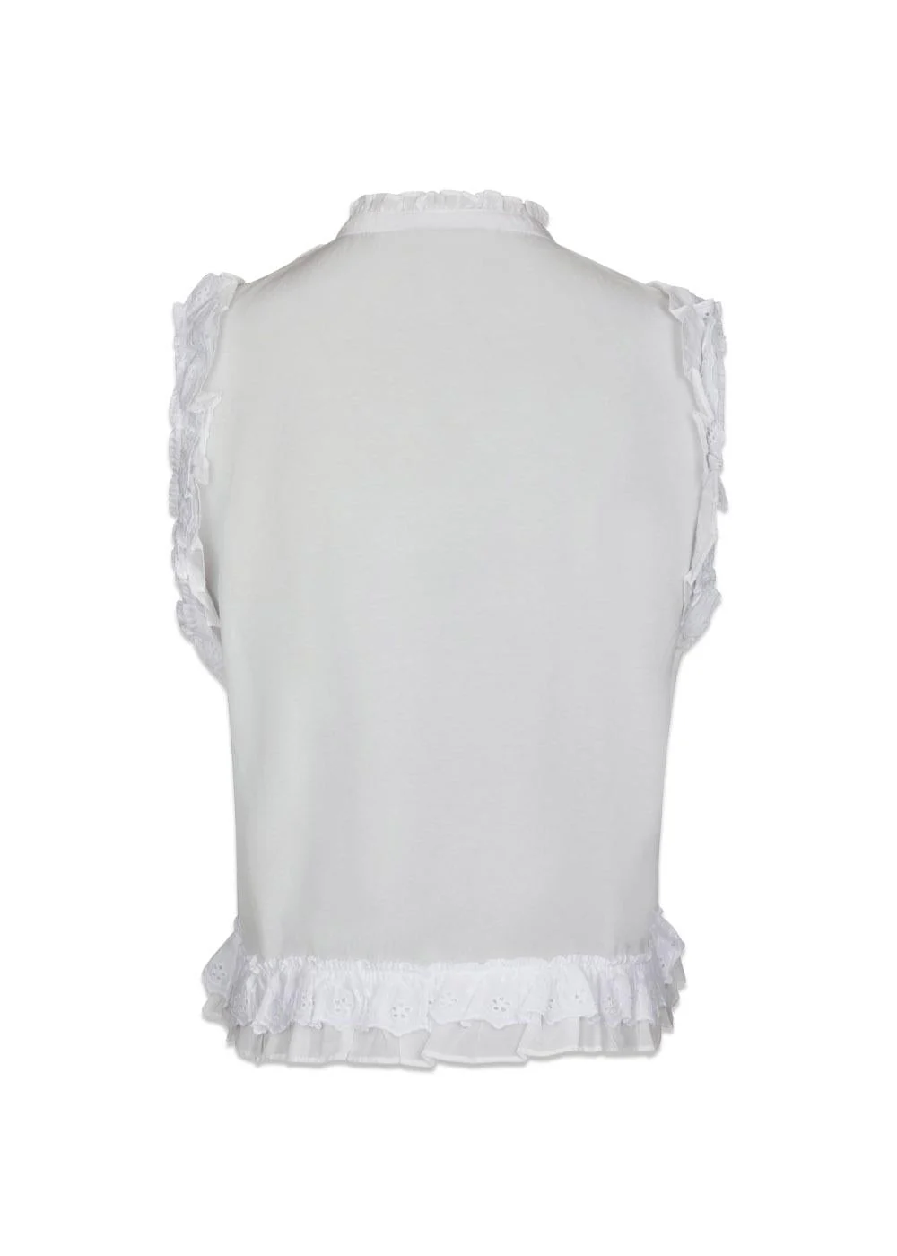 Celia Ruffle Top - White - Image 2
