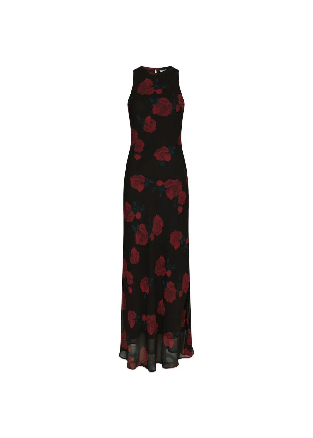 Celinie Rose Dress - Black