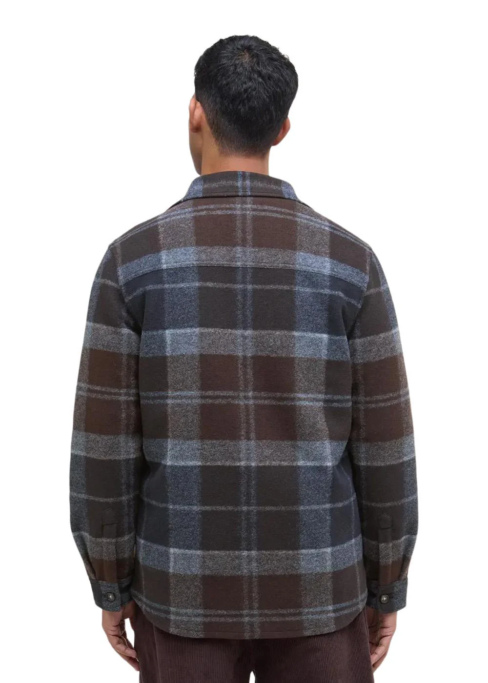 Chapter Tailored Check Overshirt - Midnight Oak - Image 4