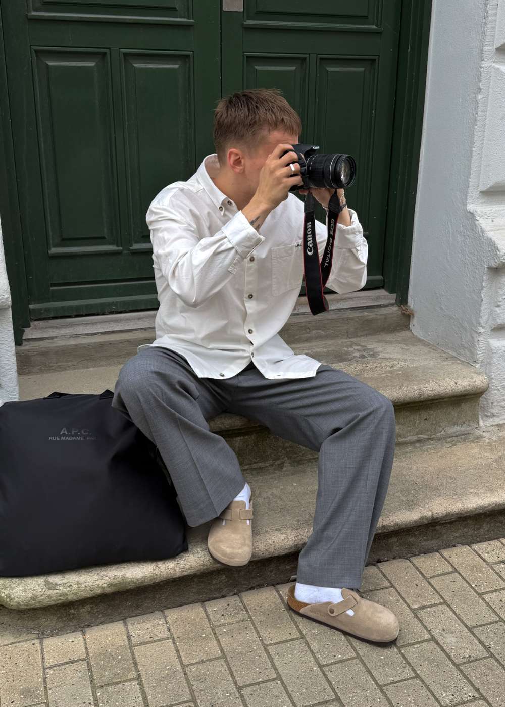 Chemise Mateo Logo - Blanc Casse - Image 3