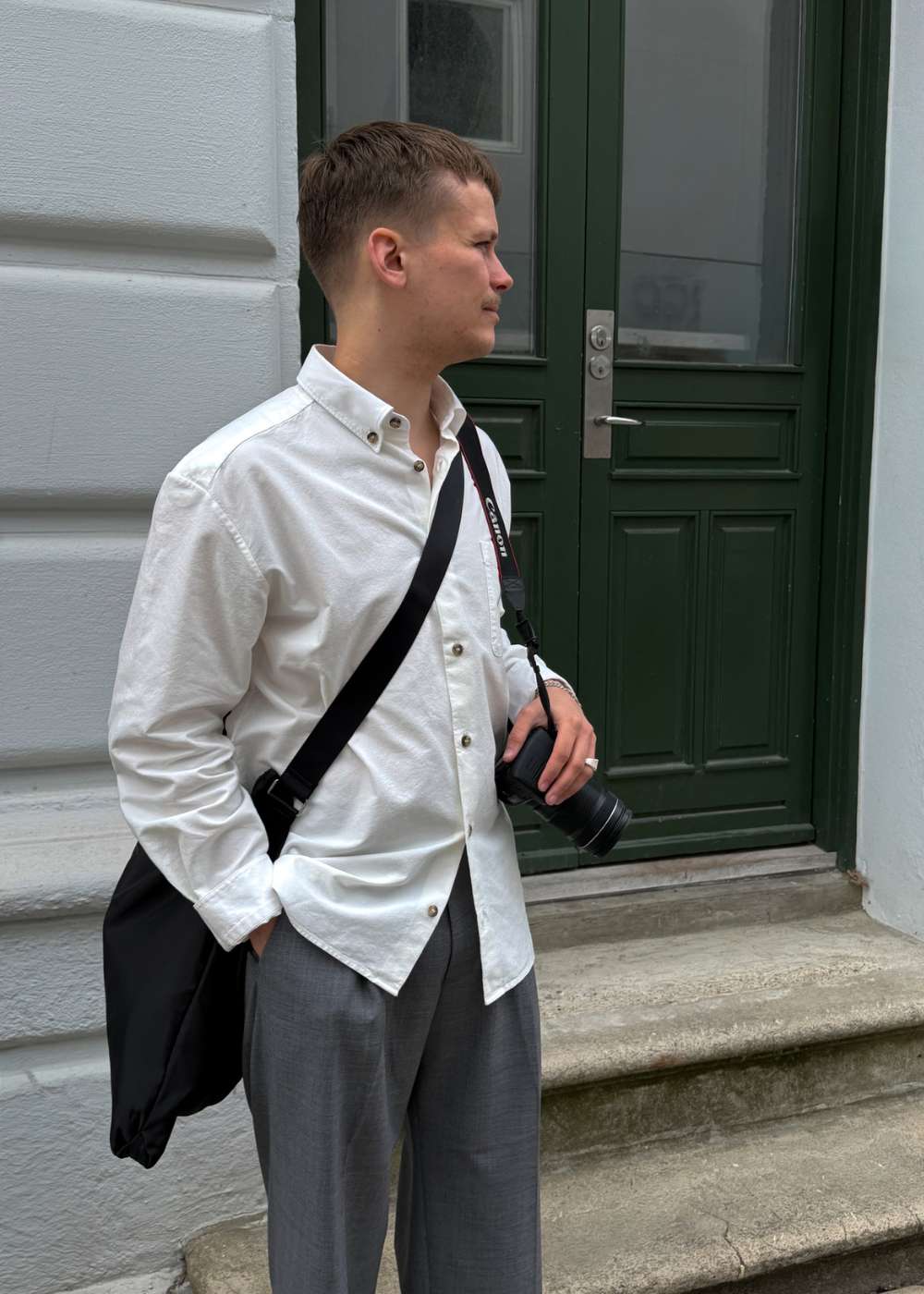 Chemise Mateo Logo - Blanc Casse - Image 5