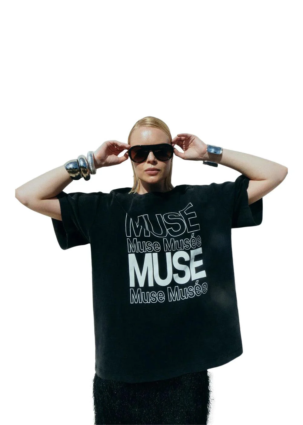 CMMUSE-LOGO-TEE - Black - Image 3