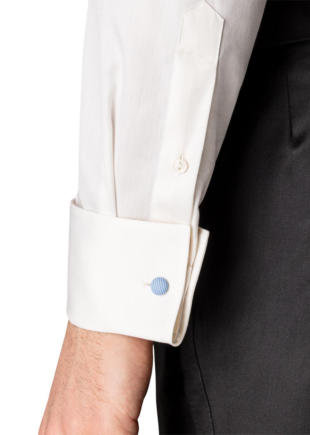 Contemporary-Tuxedo Shirt - Creme - Image 3