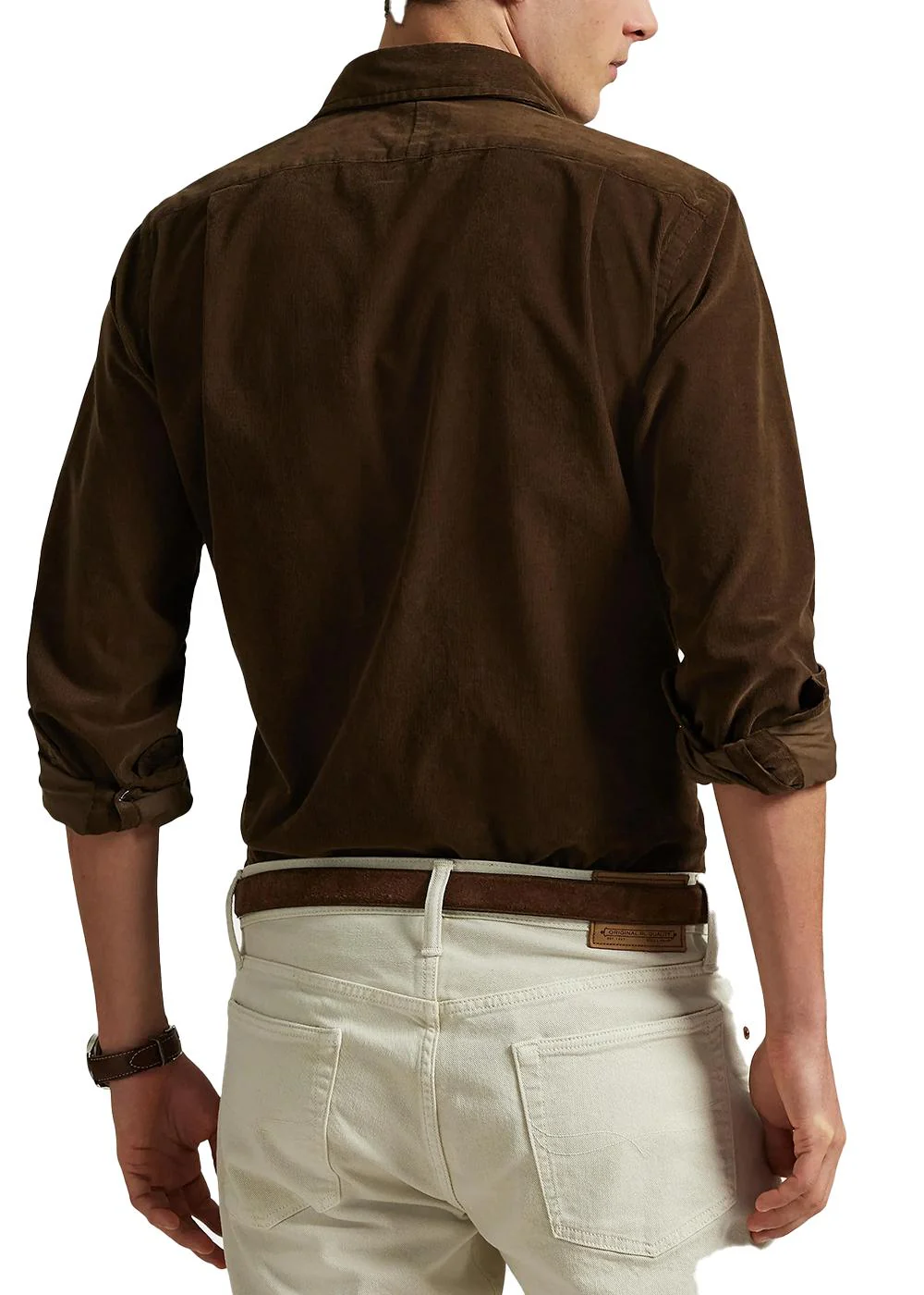 Corduroy Shirt - Brown - Image 4