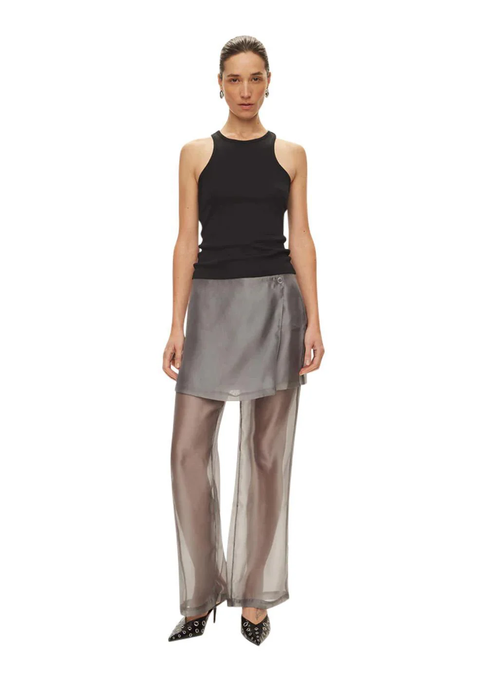 Cosmo Sheer Trousers - Gull Grey - Image 3