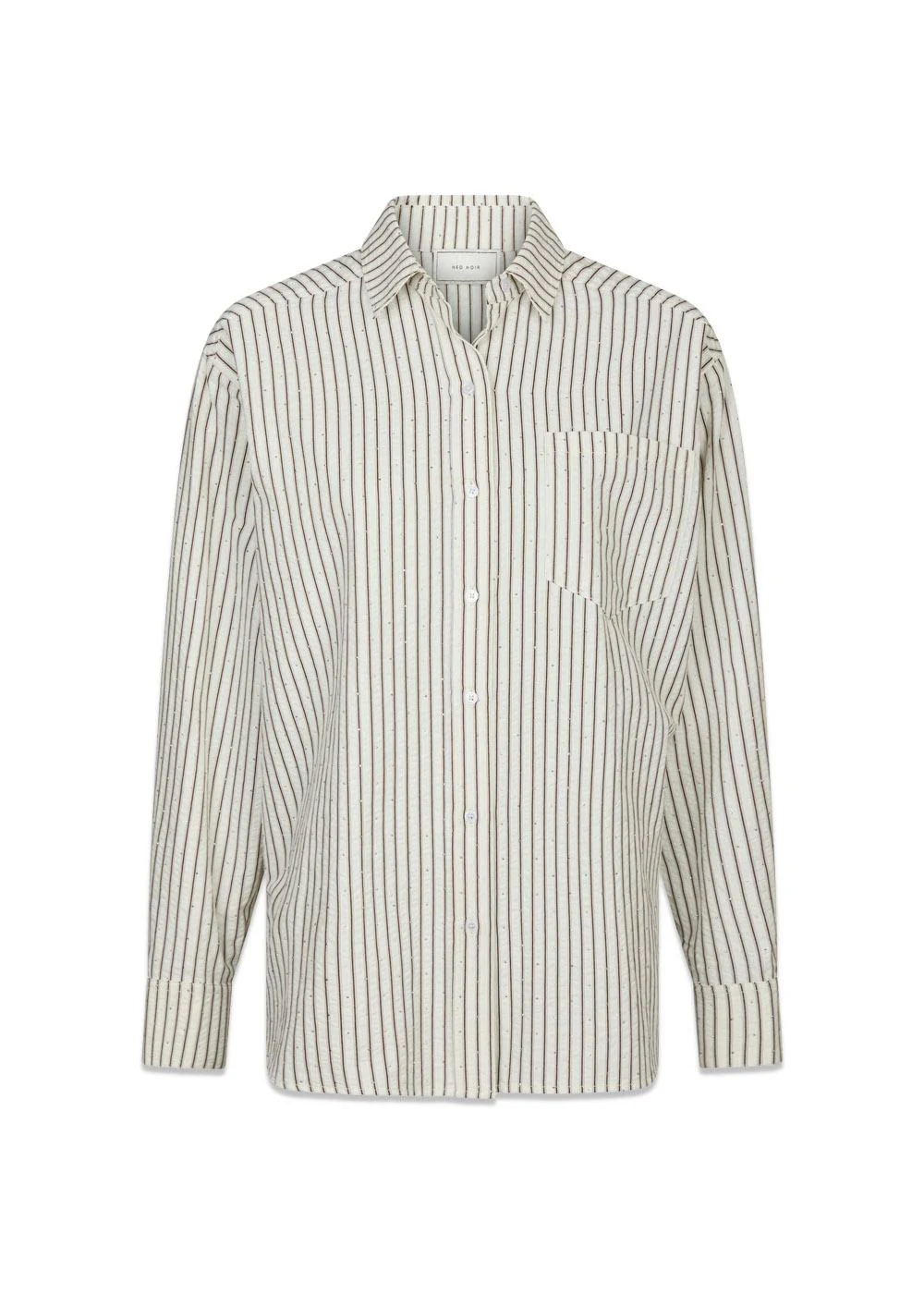 Dalma Crepe Stone Shirt - Brown