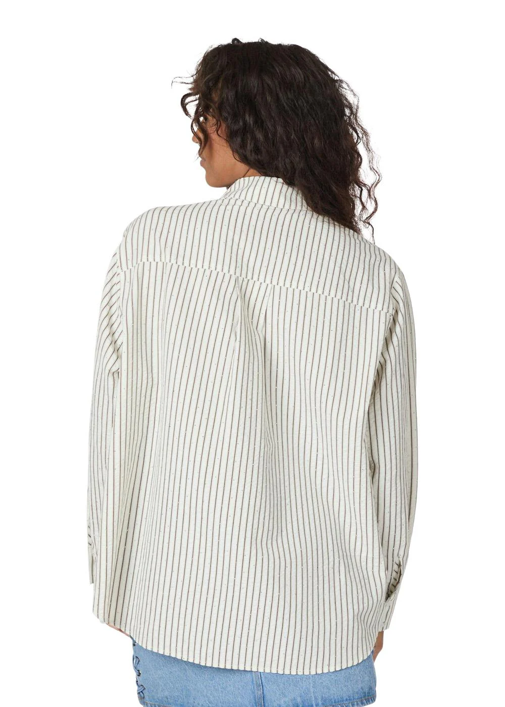 Dalma Crepe Stone Shirt - Brown - Image 7