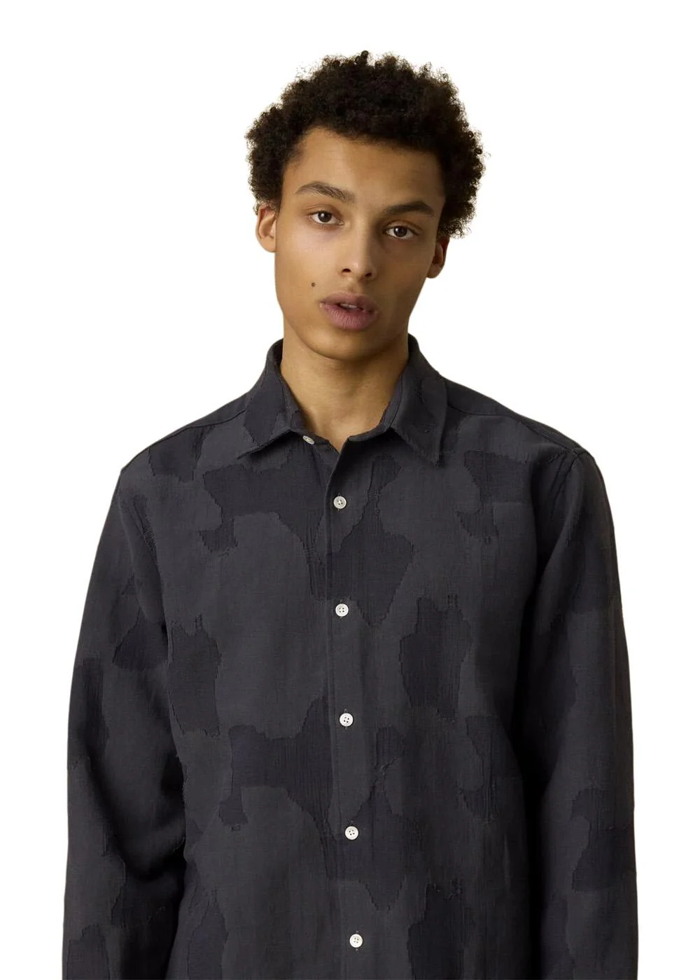 DAWN JACQUARD SHIRT - Dark Grey - Image 2