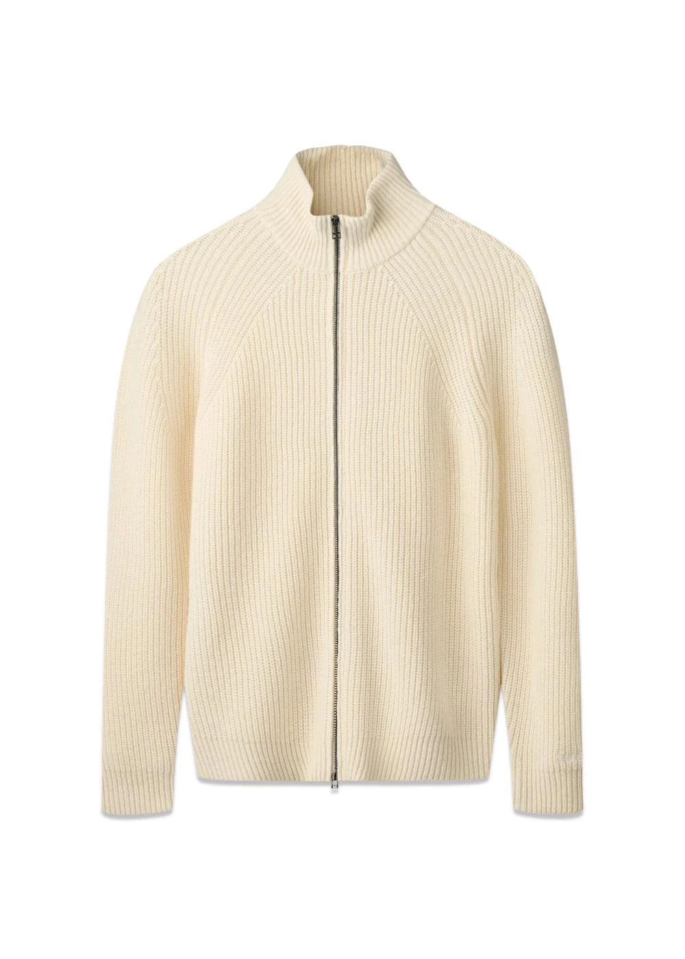 DELTA WOOL ZIP KNIT - Cloud