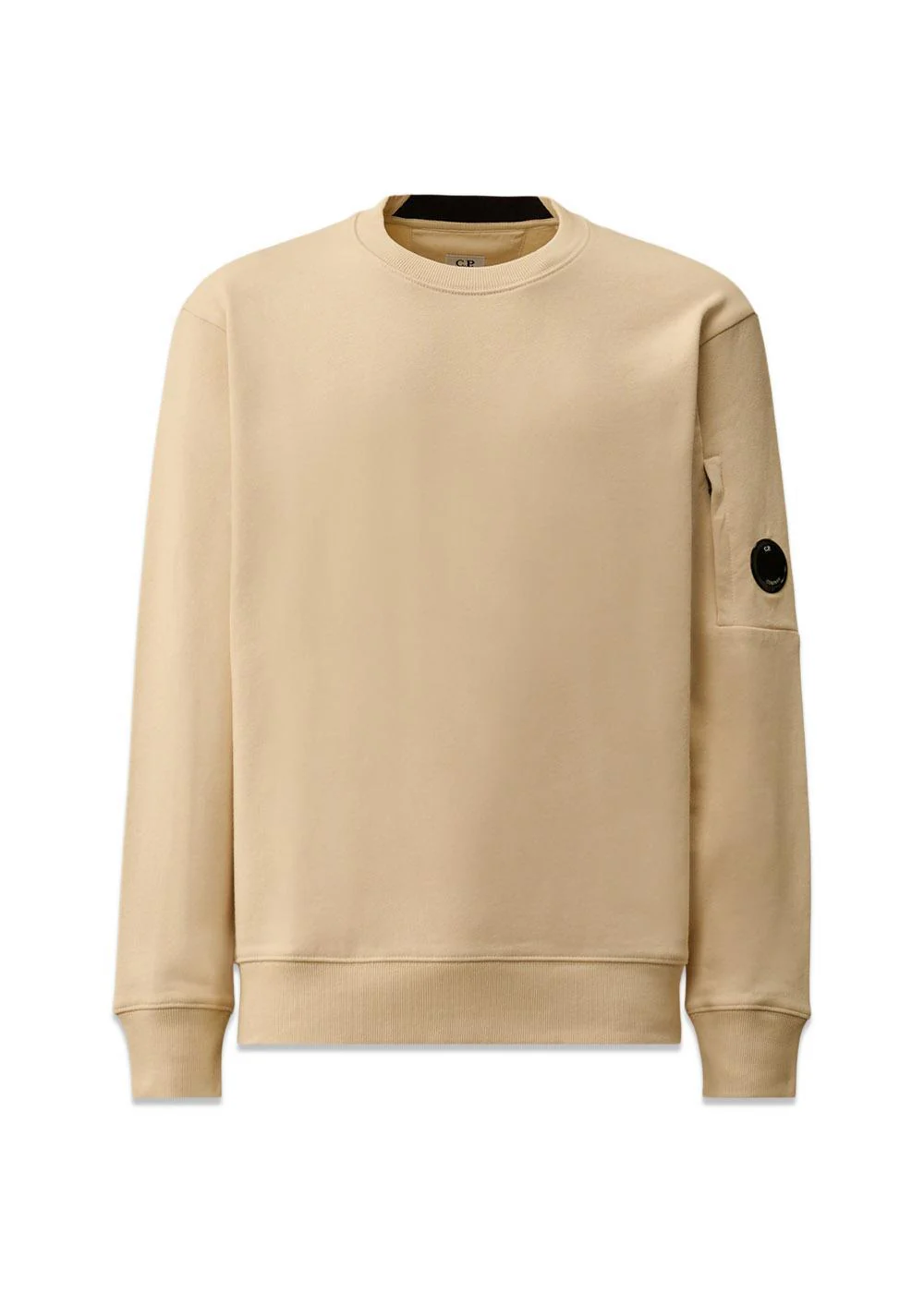 Diagonal Raised Fleece Crewneck Lens - Frozen Dew