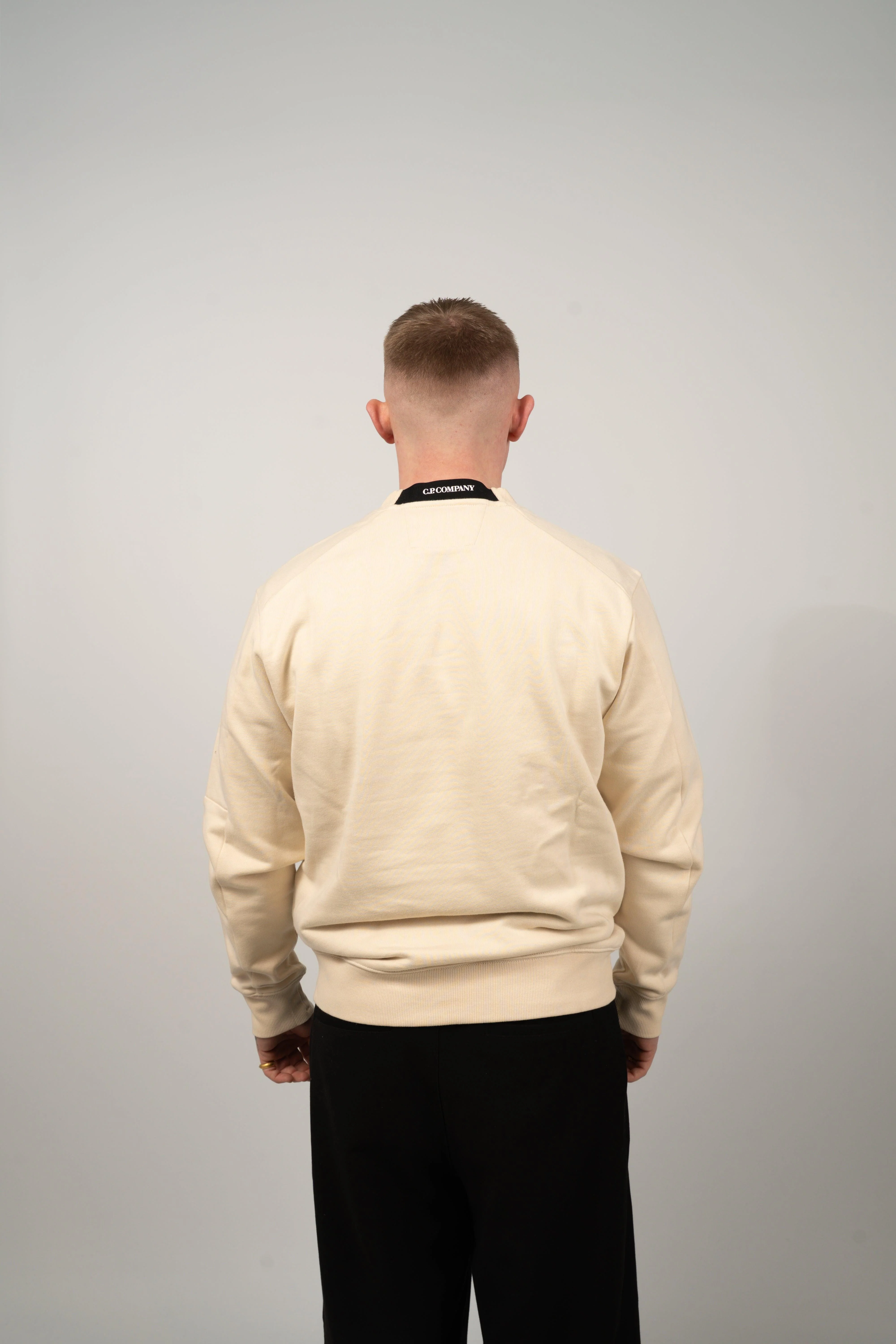 Diagonal Raised Fleece Crewneck Lens - Frozen Dew - Image 3