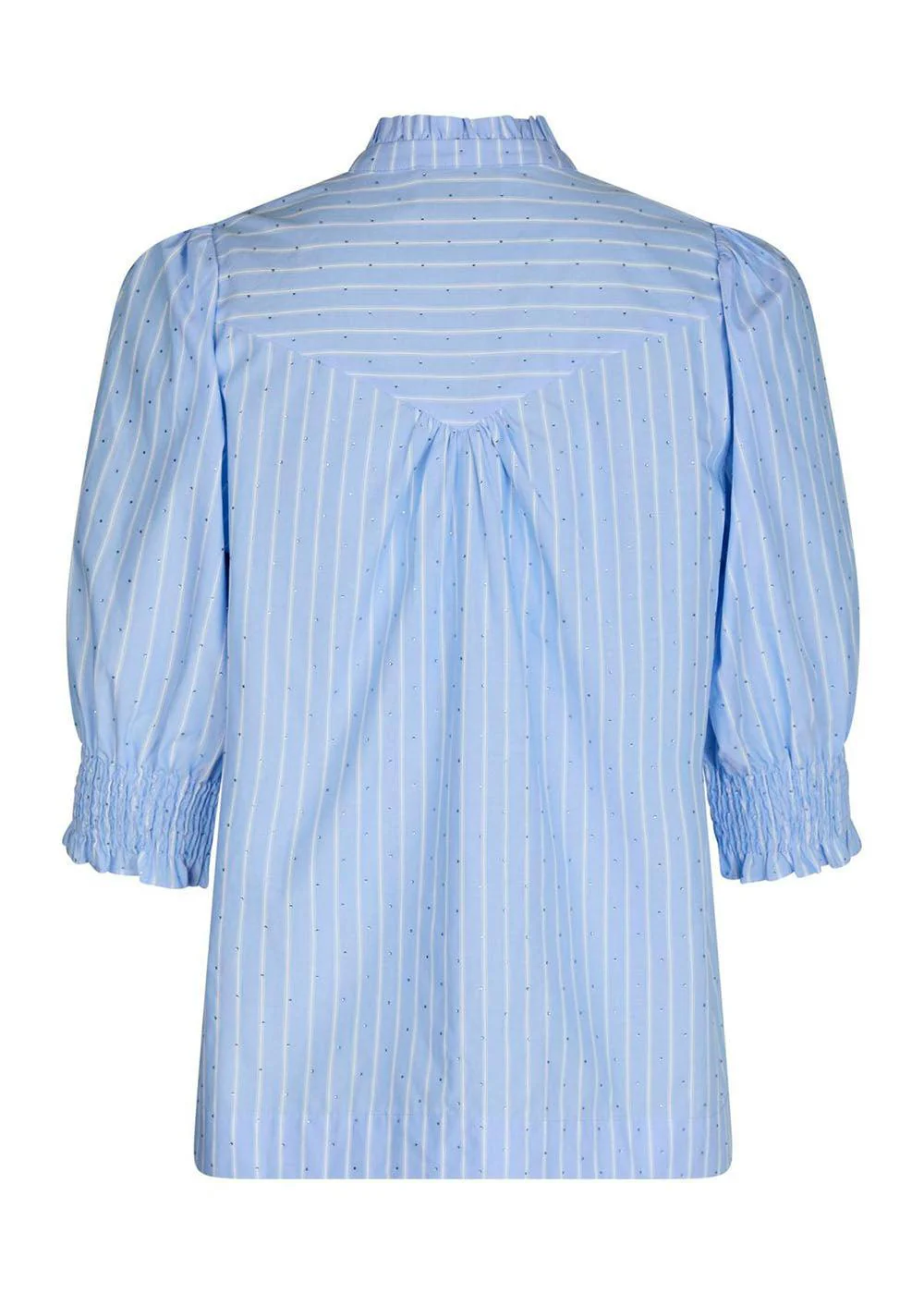 Diana Stripy Stone Blouse - Light Blue - Image 2