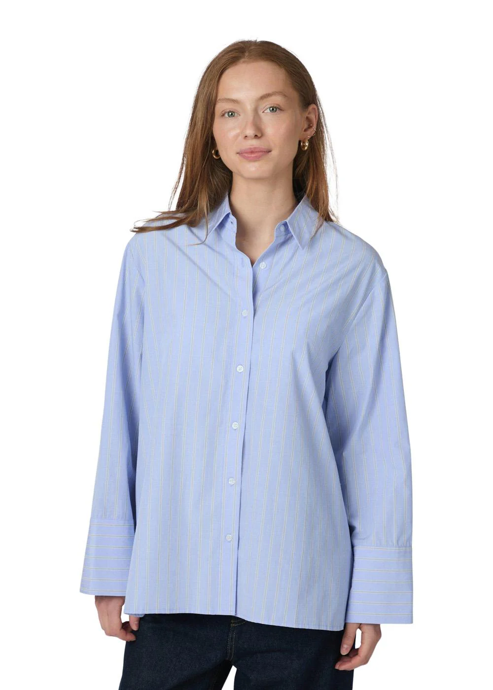 Dita Twin Stripe Shirt - Light Blue - Image 3