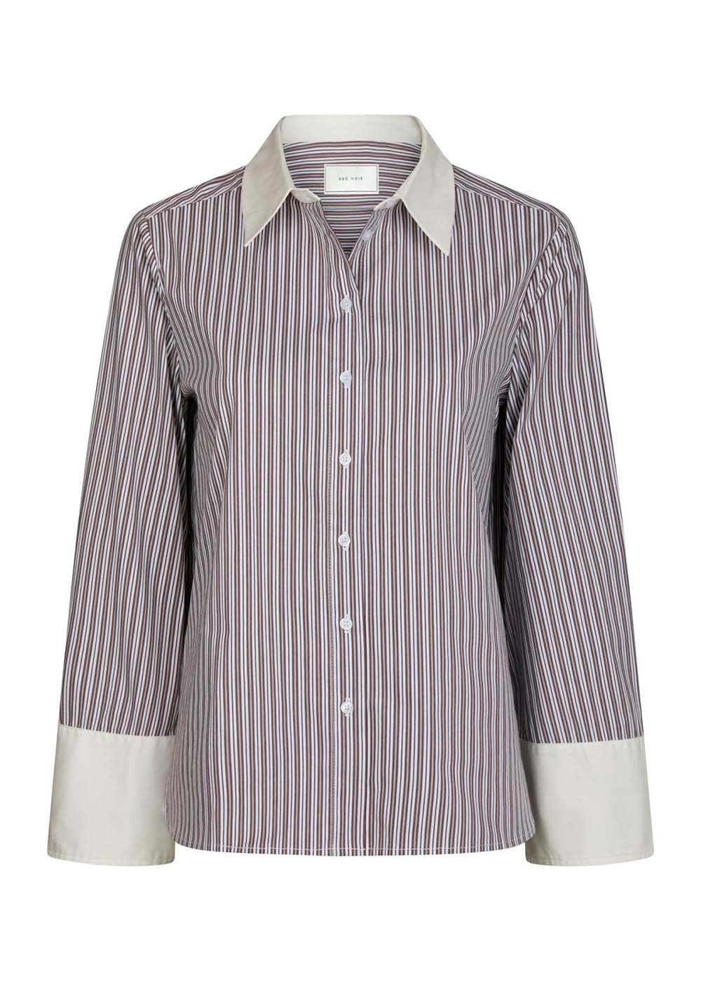 Dranila Stripe Shirt - Brown