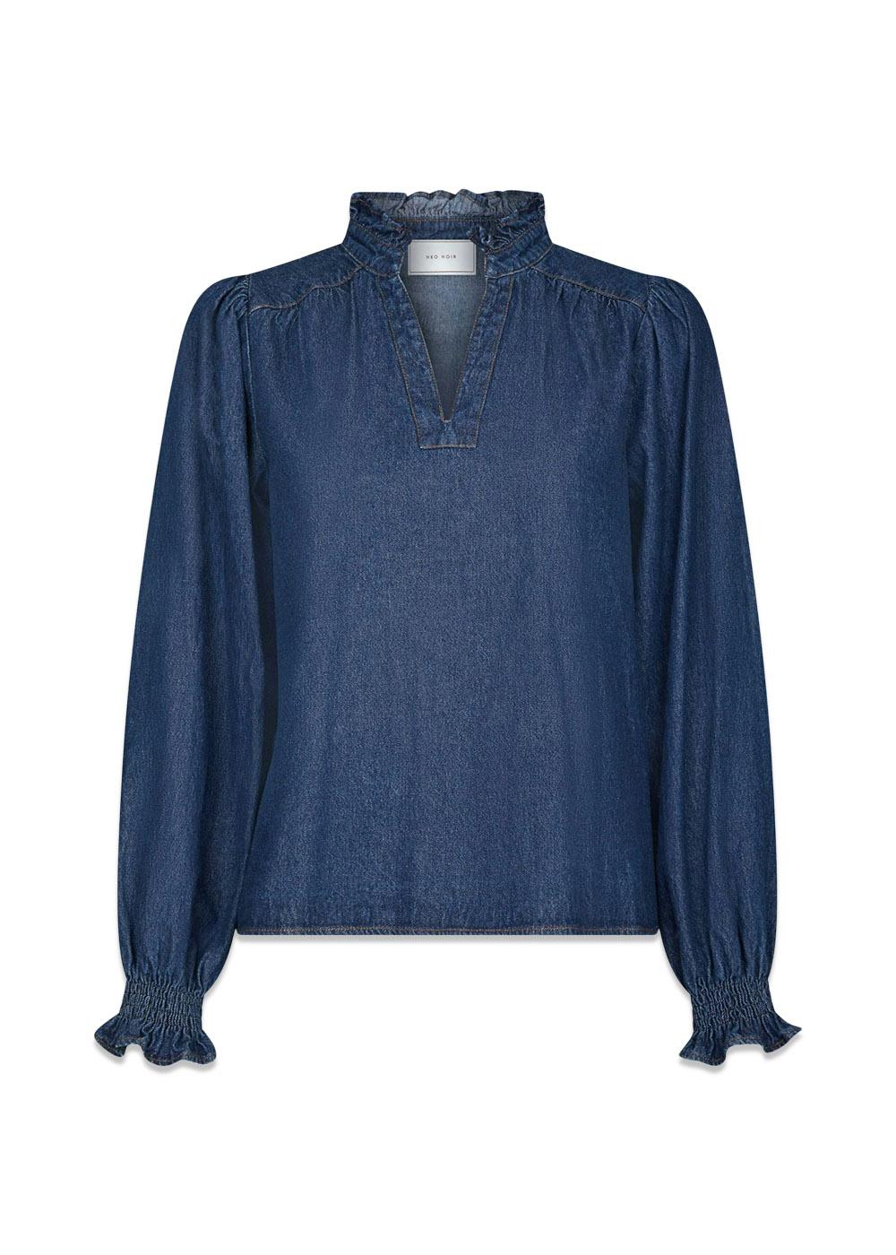 Emmeline Denim Blouse - Dark Blue