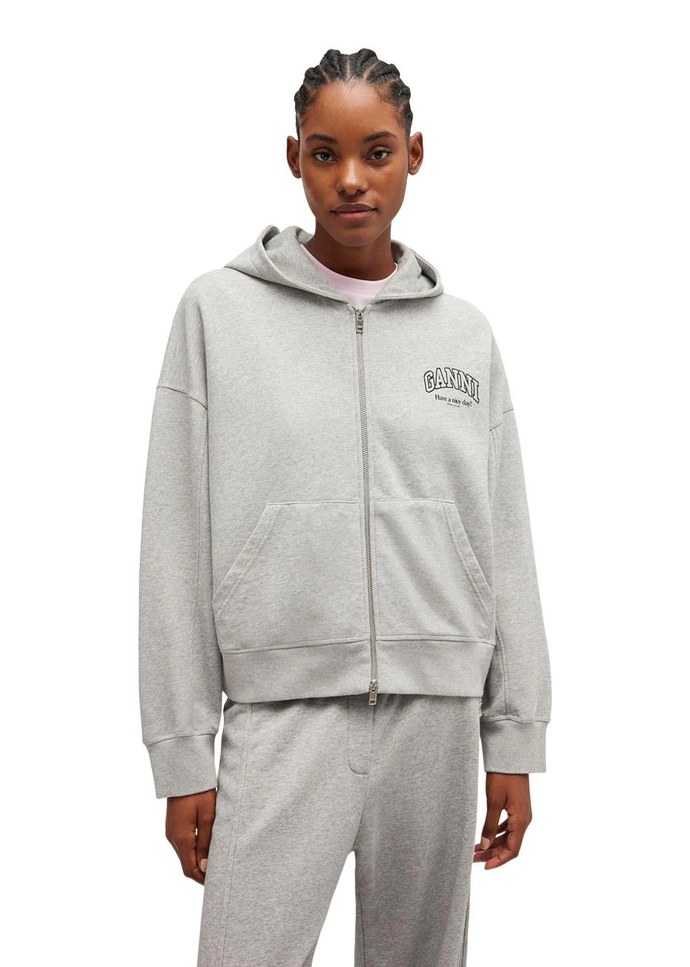Essential Isoli Zip Hoodie - Paloma - Image 4