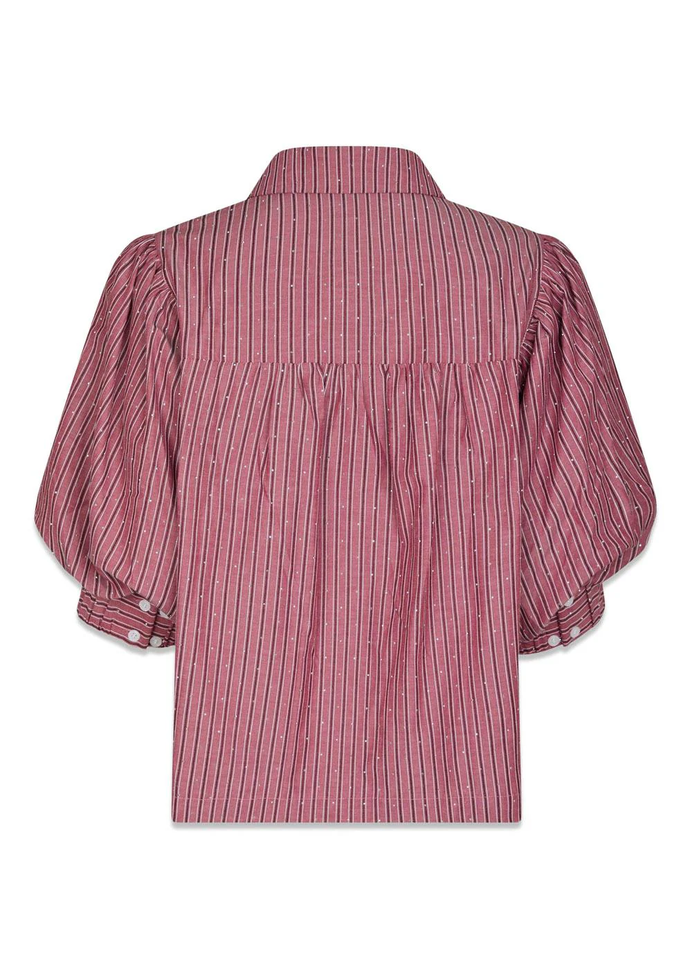 Etta Soft Stripe Stone Shirt - Dark Rose - Image 2